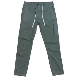 Vuori Wm's Rip Stop Organic Cotton Ankle Pant In Army Sz S